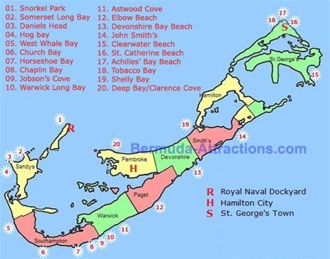 Bermuda Beach Map | Bermuda cruise en 2018 | Pinterest | Bermuda beaches, Bermuda vacations et ...