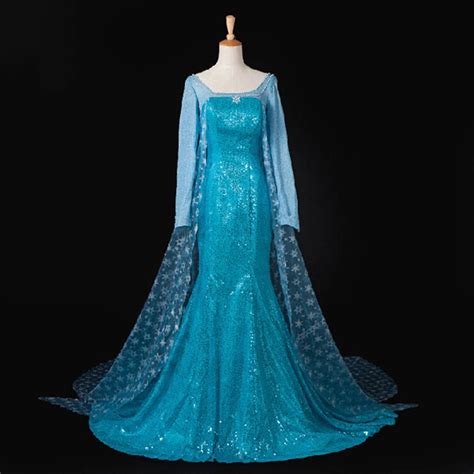 Elsa Costume Adult Princess Elsa Dress Cosplay Halloween Costume For ...