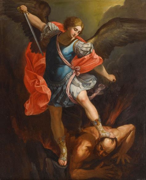 Saint Michael by Guido Reni 1636 - Public Domain Catholic Painting