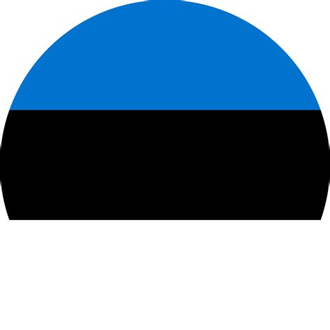 round Estonian flag of Estonia 23831167 Vector Art at Vecteezy