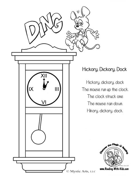 inkspired musings: Nursery Rhyme Time with Hickory Dickory Dock