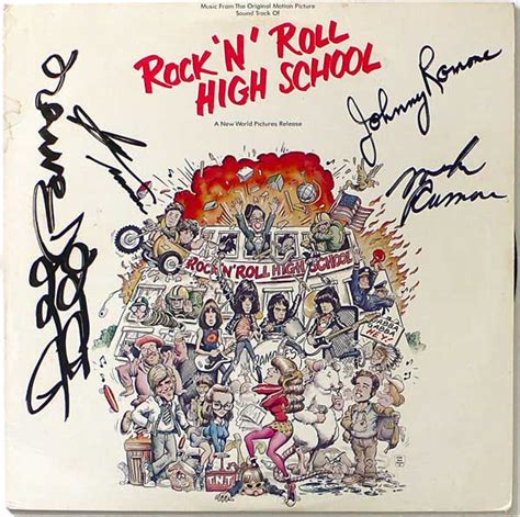 The Ramones – Signed Rock 'N' Roll High School LP