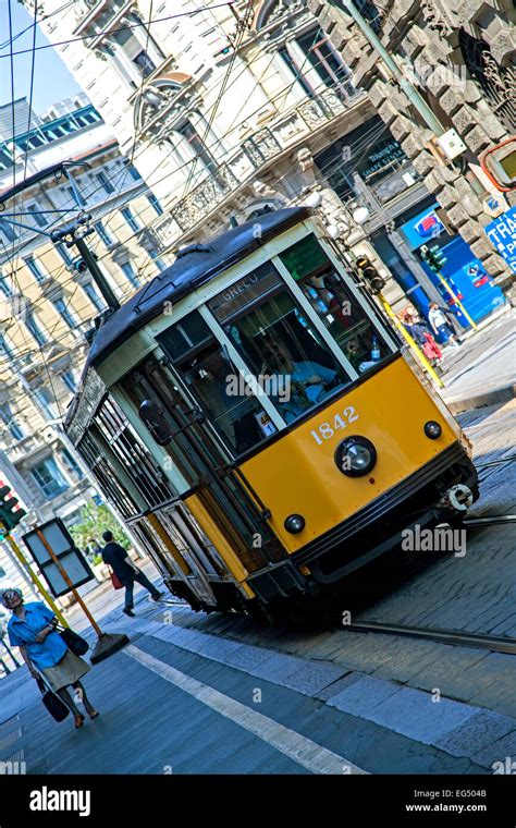 Tram, Milan, Italy Stock Photo - Alamy