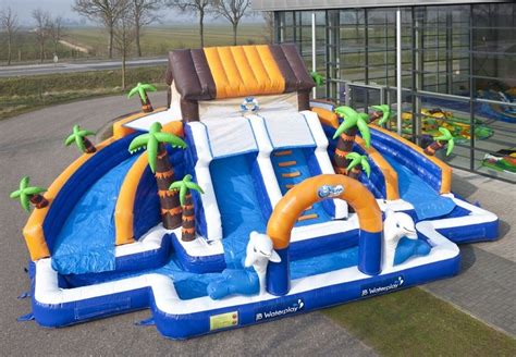 Commerial Outdoor Inflatable Water Slides Waterproof For school