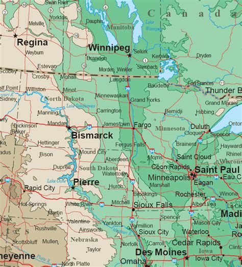 Northern Plains Map Regional