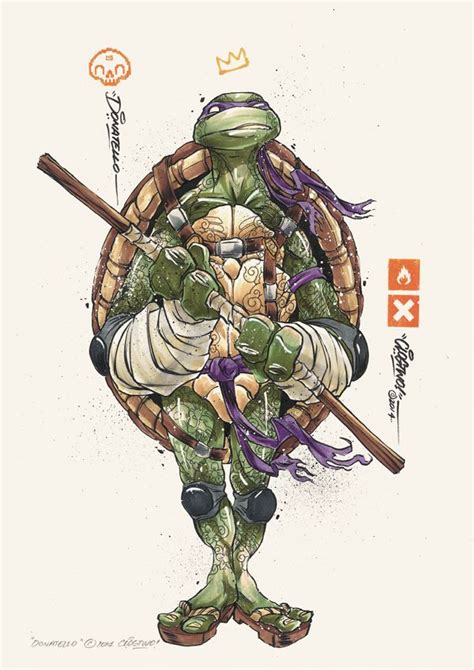 Illustrations des Tortues Ninja par Clogtwo | Ninja turtles, Ninja ...