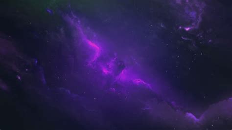 Dark Purple Nebula Wallpaper (1920 x 1080)