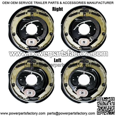 (4) New 12" x 2" Electric trailer brake assembly for 7000 lbs axle -210 - Powerpartsfactory ...