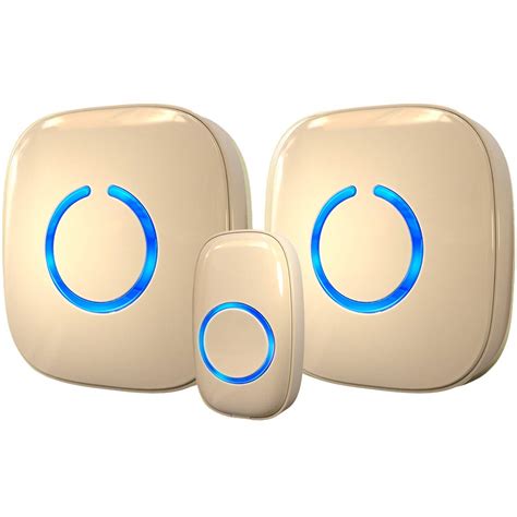 Buy SadoTech Wireless Doorbell for Home - 1 Push-Button Ringer & 2 Chime Receivers, Battery ...