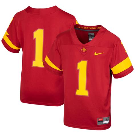 #1 Iowa State Cyclones Nike Youth Untouchable Football Jersey – Cardinal