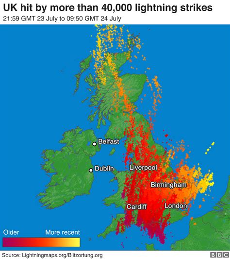 UK weather: The UK's record-breaking heat in maps and charts - BBC News