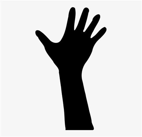 Hands Vector Transparent - Human Hand Silhouette PNG Image ...