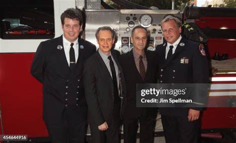 Actor Steve Buscemi and New York City firemen attend the "A Good Job ...