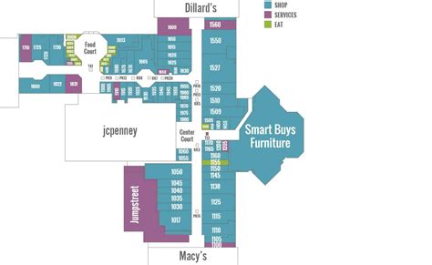 Directory Cool Springs Galleria Map