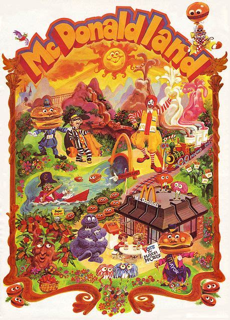 McDonalds - McDonaldland premium poster - Early 1970's | Mcdonalds, Vintage posters, Art