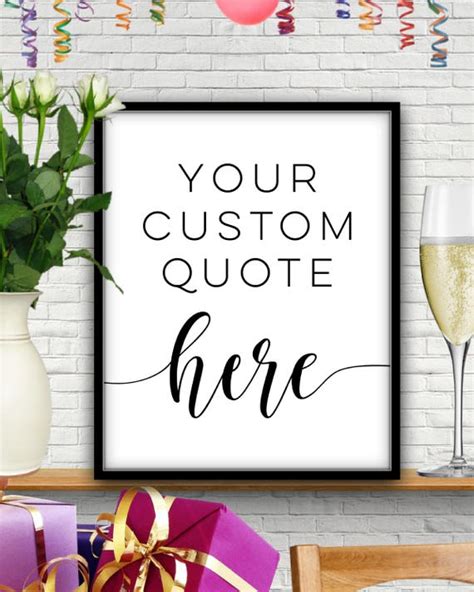 Custom Quote Print Custom Quote Sign Custom Quote Art | Etsy