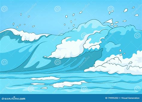 Cartoon Background Of Sea Landscape. Royalty-Free Stock Image | CartoonDealer.com #79995202