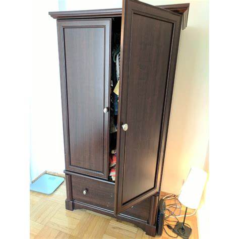 Sauder Palladia Armoire in Cherry - AptDeco