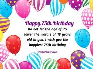 35+ Best 75th birthday Wishes And Messages