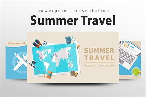 Travel PPT Template | Creative PowerPoint Templates ~ Creative Market