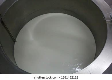 Curdling Milk Stainless Tank Process White Stock Photo 1281452182 | Shutterstock