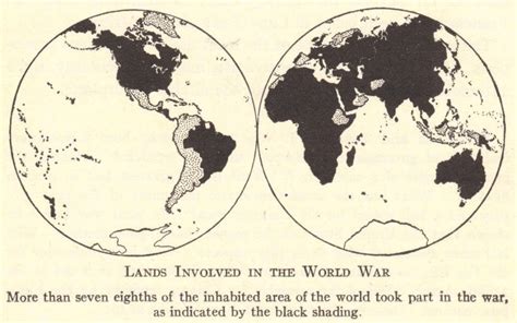 World War 1 Map Of World