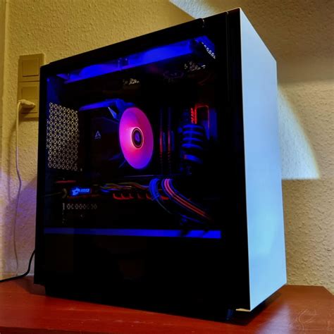 Deepcool MACUBE 110 build. Airflow is non existent... But it looks cool ...