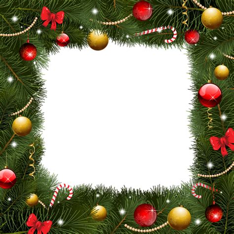 Christmas garland border png, Christmas garland border png Transparent ...