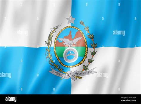 Rio De Janeiro state flag, Brazil Stock Photo - Alamy