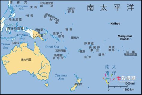 南太平洋島國地圖 - 雪花新聞