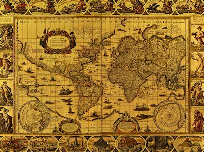 Antique 17th Century World Map - United States Map