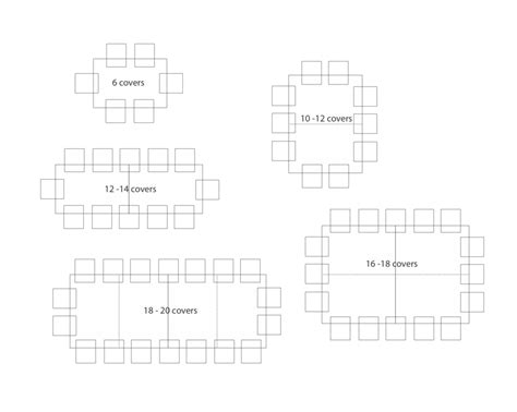 14 Seater Table Dimensions - Free Word Template