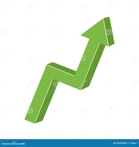 Green Arrow Pointing Up. Growth Graph, Business, Analytics. Vector ...