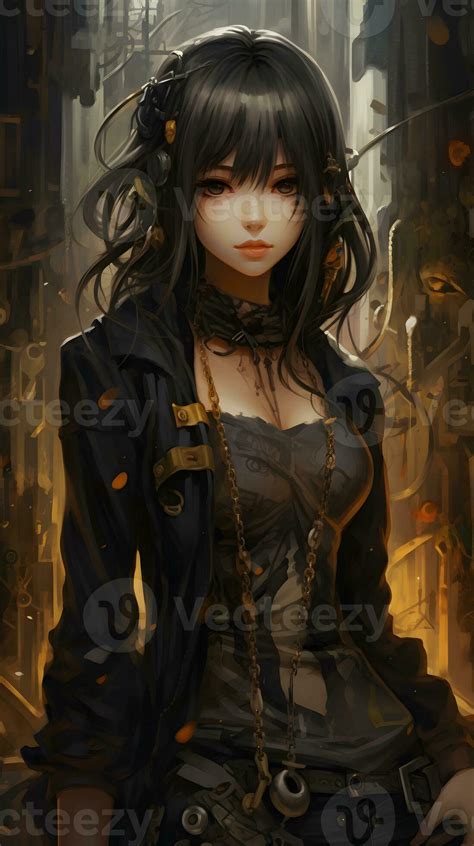 Cute Anime girl character wallpaper. 25938359 Stock Photo at Vecteezy