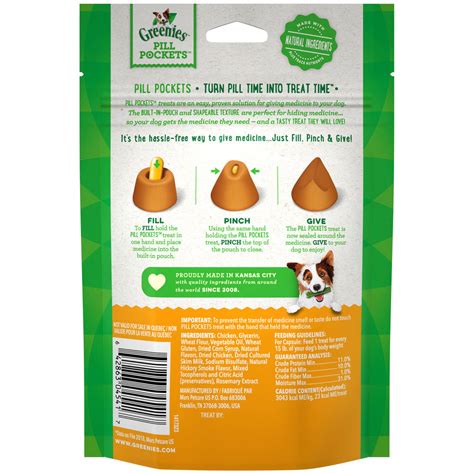 6PK GREENIES Pill Pockets Chicken Formula 47.4 oz (180 count) | On Sale ...