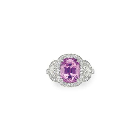 A PINK SAPPHIRE AND DIAMOND RING, BY TIFFANY & CO. | Christie's