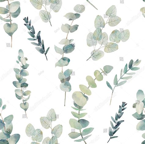 Eucalyptus Print Fabric