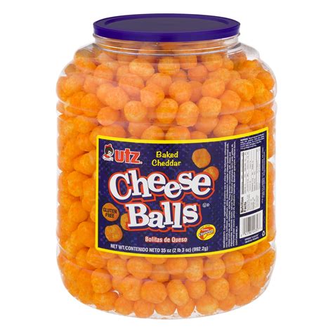 Utz Cheese Balls, 35 oz Barrel - Walmart.com