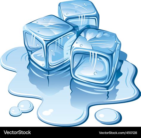 Ice cubes Royalty Free Vector Image - VectorStock