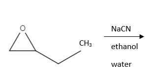 Draw the major product formed in the following reaction with NaCN and other reactants ethanol ...