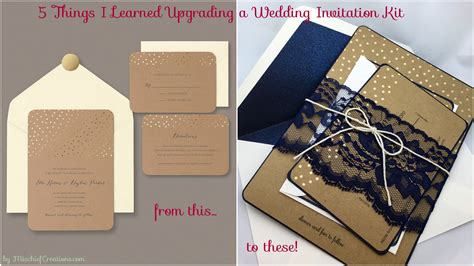 5 Things I Learned Upgrading a Wedding Invitation Kit | Diy wedding invitation kits, Wedding ...