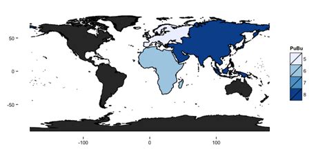 heatmap - How to create a world heat map in R - on continent level - Stack Overflow