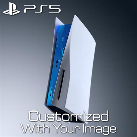 Custom PS5 Console Skin – Center Panel (Disc Edition) – FlamingToast