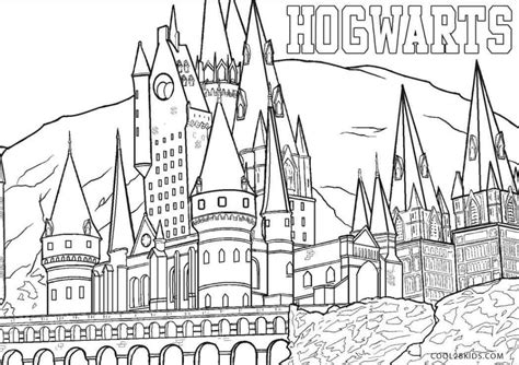 Harry Potter Hogwarts coloring page - Download, Print or Color Online for Free