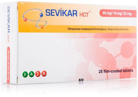 Sevikar Hct 40/10/25 Mg - 28 Tabs price from al-dawaa in Saudi Arabia - Yaoota!