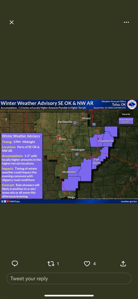 Fort Smith under winter weather advisory