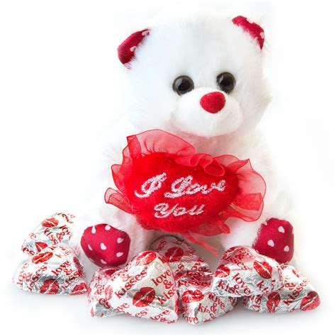 Milk Chocolate Gift With Teddy Bear • Valentines Day Gifts • Oh! Nuts®