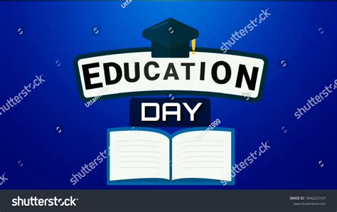 Education Poster Vector Design National Education Stock Vector (Royalty ...