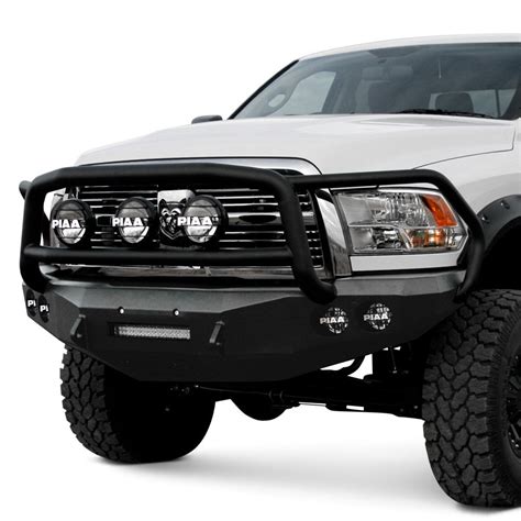 Road Armor® 40805B-NW - Stealth Series Full Width Black Powder Coat Front HD Bumper with ...