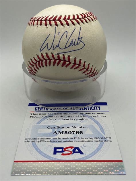 Will Clark Autographed Signed Giants Rangers Orioles Autograph Omlb Baseball PSA DNA